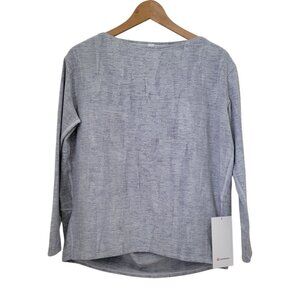 Lululemon BACK IN ACTION Long Sleeve RULU Jacquard Athleisure Shirt Women's 4